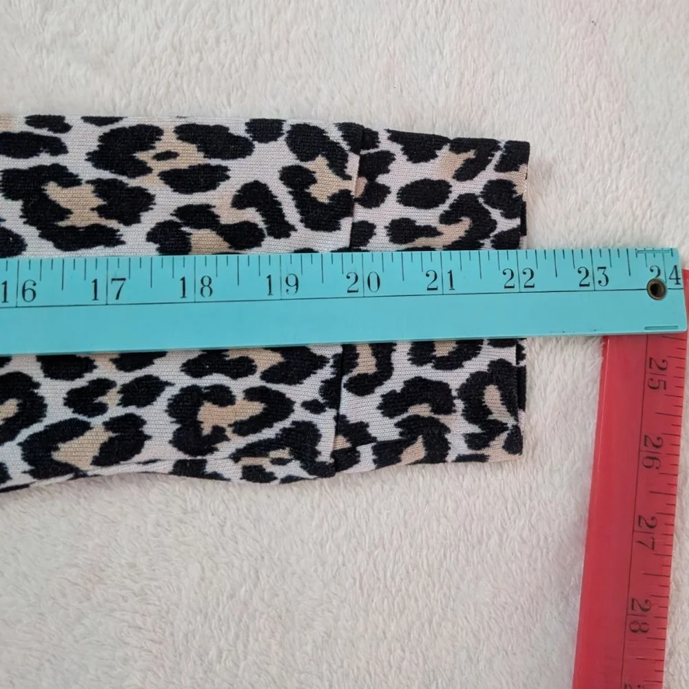 Kate Spade Romper Leopard Print Long Sleeve Jumpsuit - Large